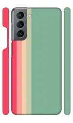 YAPZONE Rainbow Design | Designer Printed Hard Back Cover for Samsung Galaxy S21FE 4G / S21FE 5G Premium & Attractive Case for Your Smartphone