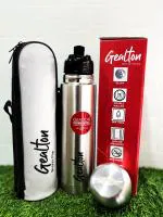 GEALTON THERMOSTEEL FLIP LID FLASK 500 ML SILVER