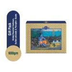 Bolas Platinum Ram Setu Roasted Nuts Box with Honey Roasted Cashews, Salted almonds and Salted Pumpkin Seeds (Premium Gift for any occassion) - 600g