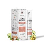 2 Cute Organics Under eye gel for Dark Circles,Puffiness,Fine Lines & Wrinkles with Niacinamide,Cucumber extract and olive oil for men and women,[all skin types]15ml