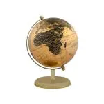 WINNER'S Prime Rotating Globe with Metal Arc & Round Stand | Educational Deatailed Globe for Kids, Students, Classroom | Antique Gift/Travel Decorative Showpiece/Home Office(Gold Black)(GP1010GB)
