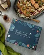 HEALTHY MITHAI CO. Baklava Sugar Free Healthy Stevia based 300 g| Turkish Dessert with premium Pistachios| Authentic Baklawa mithai for Gifting Purpose Rakhi Holi Diwali with low calories