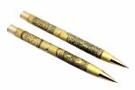 Ledos Gold Metal Legendary Lord Ganesh and Sai Baba Ball Point Pen with Crystal Diamond On Cap