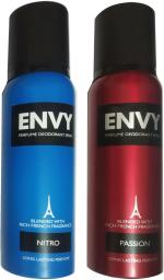 Envy Nitro Deodorant Spray, Passion Deodorant Spray Deodorant Spray, 120 Ml (Pack Of 2)