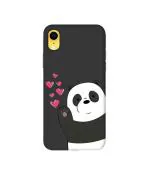 Casotec Love Panda Design 3D Printed Hard Back Case Cover for Apple iPhone XR