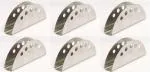 Dynore Stainless Steel Round Hole Tissue Holder/Napkin Holder- Set of 6