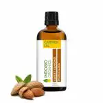 INDO BIO ORGANIC Pure Cold Pressed Natural Undiluted Sweet Almond Carrier Oil for Skin Care - 100 ml