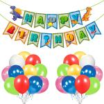 Zyozique Dinosaur Birthday Party Supplies, 26 Pcs Dinosaur Party Supplies Set for Boys and Girls, Include Balloons and Banner