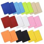 ZIBUYU Cloth Sticker Patches Iron On Patches For Clothing 20Pcs Colorful Patches Pure Color Applique Patches, 3.8''*5'' For Each