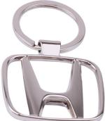 Blue Aura Rudham Silver Metal Honda Logo Car Key Chain