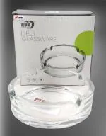 Elegent Crystal Clear Round Glass Ash Tray (10*10*3) cm