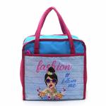Weshopaholic Multolor 27.94 x 22.86 x 12.7 cm Polyester Small Skin Friendly Tiffin Bag