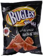 Bugles Corn Snack Smokin Bbq Bugles, 25 Gm |Pack of 3| Imported Lays