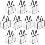 LIFE FEST Transparent Multipurpose Storage Bag for Wardrobe | Transparent Saree Covers | Large Plastic Storage Bag | PVC Packing Organizer - 40x32x22 cm (10)