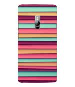 Bhai Cover Oneplus 2 Wooden Multi Colour Pattern Back Case Cover