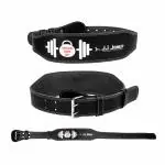 JJ JONEX Unisex Weightlifting Never Give Up Gym Belt for Fitness Workout | Stabilized Support |Lightweight Design (Fits 24 - 28 inches) (MYC) Small