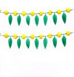 Narya Traditional Artificial Marigold Flower & Mango Leaf Toran Garlands Handmade Bandhanwar Door Hanging Home Traditional Toran .Size:- 3 Feet, Toran # 71