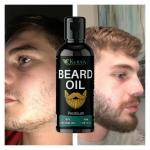 KURAIY Natural Growth Beard Oil Grow Beard Thicker & More Full Thicken Hair Beard Oil For Men Beard Grooming Treatment Beard Care