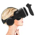 Irusu Black Play VR Plus Virtual Reality Headset With Remote Controller Android Mobiles