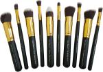 Urban Beauty UB-102 Black and Gold Makeup Brush 10 Piece