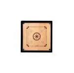 Rkp Black, Beige Wood Carrom Board For Kids Small, 20 X 20 Inch