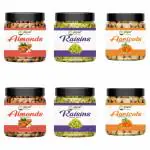 PIYOR 100% Natural Premium Quality 900g Dryfruits Combo Pack Almond2 Raisin2 Apricot2(6 x 150 g)