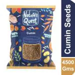 Nature's Quest Cumin Seeds 4500 Gms | Jeera | Cumin | Jiru | Zeera | Jeelakarra