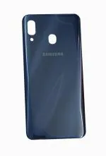 PURPLESAVVY Black, Blue Fiber Back Panel For Samsung Galaxy A30