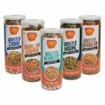 Tasty Giants Roasted Peanuts, Chana, Soyabean, Chana JOR Garam, Moong | Healthy Snacks| Combo Pack of 5| Oil-Free| Gluten Free| Protein Snacks| Roasted Namkeen