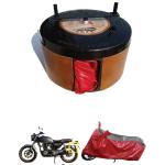 BIKEBLAZER Natural Red Honda CB Shine, CB500X, CB Unicorn, Xblade, SP and SP 125 Nylon Semi Automatic Bike Body Cover
