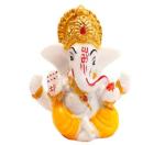 A1 EssAncial Ganesha Idols for Car Dashboard | Car God Idols | Car Dashboard Idols | Car Dashboard Accessories 2.3 x 2.3 Inch (Multicolor, Polyresin)