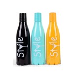 Anshez Set of 3 Multicolor Style Water Bottle for Fridge, Office, Sports, School, Gym, Yoga - 1000ml Pani bottle Unbreakable & Leak Proof