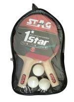 STAG 1 Star Table Tennis Playset (2 Racquets & 3 Balls)