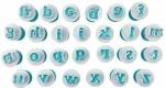 noble foods Mini Lower Case Alphabetic Plastic Cookie Cutter (Pack of 26)