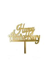 Hippity Hop Acrylic Golden Acrylic Cake Topper