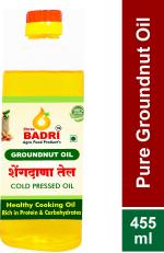 Shree Badri- Cold Pressed GROUNDNUT/SINGdana oil 445 ML|Healthiest Cooking Oil | kachi Gani Tel with Cholestrol free