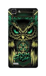 Tweakymod Printed Evil Owl Back Cover for VIVO Y27L