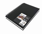 Brustro White Artists Sketch Book Wiro Bound A5 14.8 X 21 cm 116 Pages 160 GSM