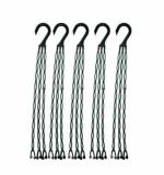 Agritech Plastic Hanging Pot Hanger (Only Hanging Clips) 40 cm Long Set of (Black 20)