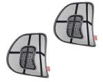 WolkomHome backrest for Chair/Back Lumbar Support Chair Car Seat Cushion Mesh Universal Back Rest for Relieve Pain Black 2Pc