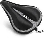 FASTPED White Line Nylon Soft Bicycle Gel Saddle Seat Cycling Cushion Pad Bike Cycle Cover