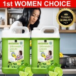 BLISS & BLUSH Dishwash Liquid Green 10 Liter Combo pack of 2| Fast Cleaner For All Types Of Utensils