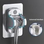 PERMAFROST Adhesive Adjustable Handheld Shower Head Holder Wall Mount Bracket Hand Shower Holder for Bathroom & Toilet Nail & Screw Free no Drill for Shower Holder Wall Mount Shower Bracket