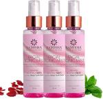 SAMISHA Facial Tonic Mist for Dry,Tired Skin With Neem, Basil, Rose Extracts(100ml)pack of 3