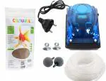 COLOURFUL - Aquarium Air Pump | Double Aerator/Oxygen Pump for Aquarium Fish Tank or Pond | with Accessories #610 (2way, Combo-3)