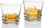 Coozico Stain Free Clear Whiskey Glasses - 280 ml (Pack of 2)