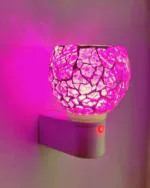 Empresa Industries Red Aroma Diffuser Kapoor Dani Night Lamp Oil Camphor Burner