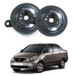 Oshotto FK-L90 electromagnetic 12V Disc Horn For Tata Indigo (Set of 2, Black)