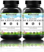 Naturewell Multivitamin For Men, Multivitamin Women, Multivitamin Kids Ultra, 60 Capsules Each (Pack Of 2)