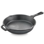 Prestige Cast Iron Scratch Resistant Gas and Induction Compatible Fry Pan, 25cm (Black)